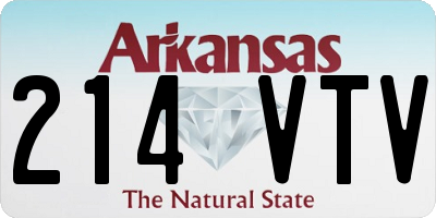 AR license plate 214VTV