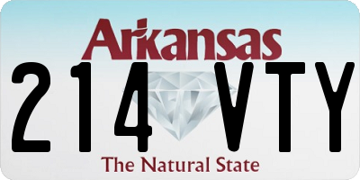 AR license plate 214VTY