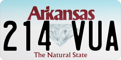 AR license plate 214VUA