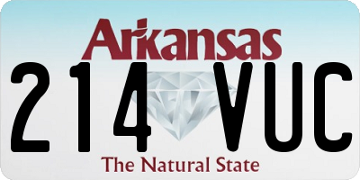 AR license plate 214VUC