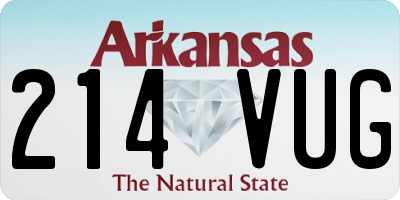 AR license plate 214VUG