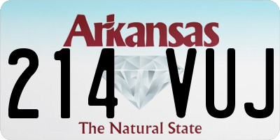 AR license plate 214VUJ