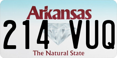 AR license plate 214VUQ