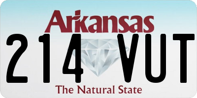 AR license plate 214VUT