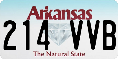 AR license plate 214VVB