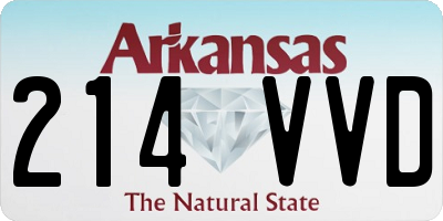 AR license plate 214VVD