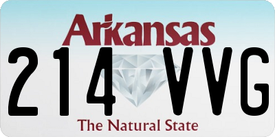 AR license plate 214VVG