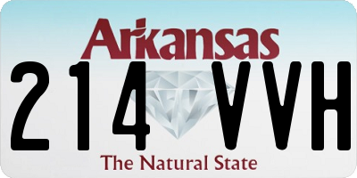AR license plate 214VVH