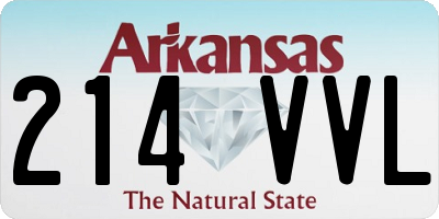 AR license plate 214VVL