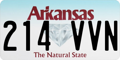 AR license plate 214VVN