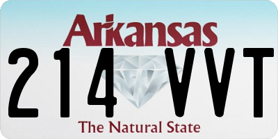 AR license plate 214VVT