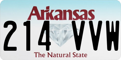 AR license plate 214VVW