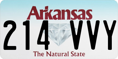 AR license plate 214VVY