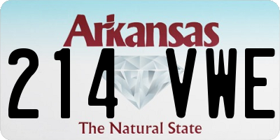 AR license plate 214VWE
