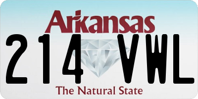 AR license plate 214VWL