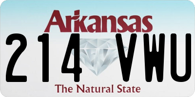 AR license plate 214VWU