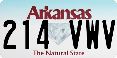 AR license plate 214VWV