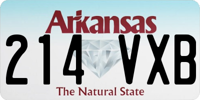 AR license plate 214VXB