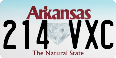AR license plate 214VXC