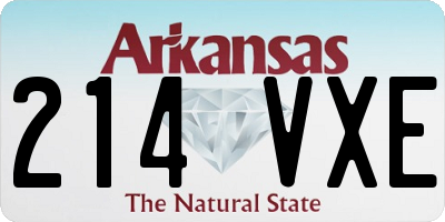 AR license plate 214VXE