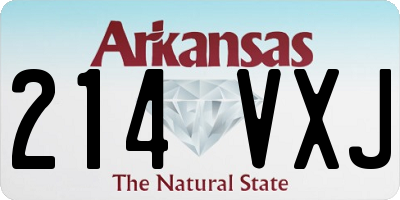 AR license plate 214VXJ
