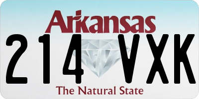AR license plate 214VXK