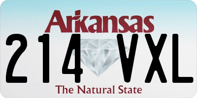 AR license plate 214VXL