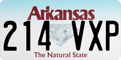AR license plate 214VXP