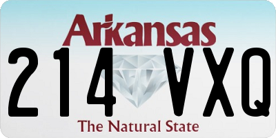AR license plate 214VXQ