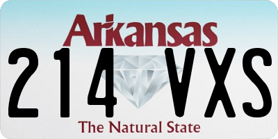 AR license plate 214VXS