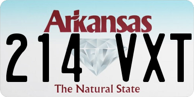 AR license plate 214VXT