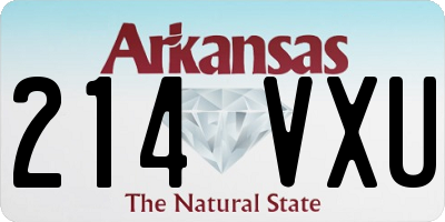 AR license plate 214VXU