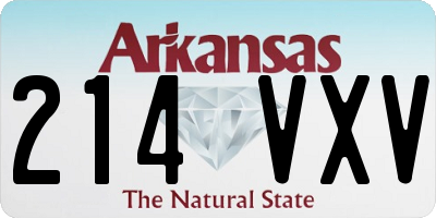 AR license plate 214VXV