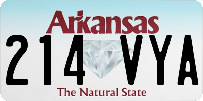 AR license plate 214VYA