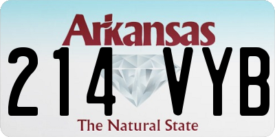 AR license plate 214VYB