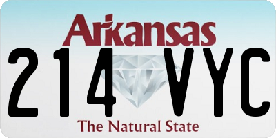 AR license plate 214VYC