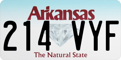 AR license plate 214VYF