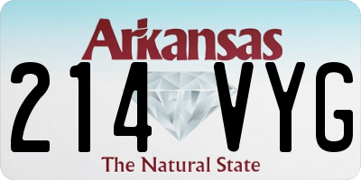 AR license plate 214VYG