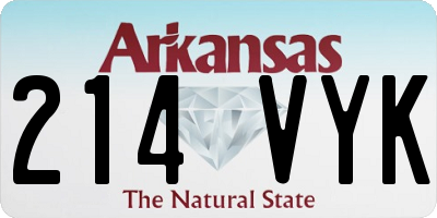 AR license plate 214VYK