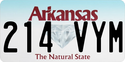 AR license plate 214VYM