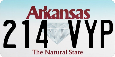 AR license plate 214VYP