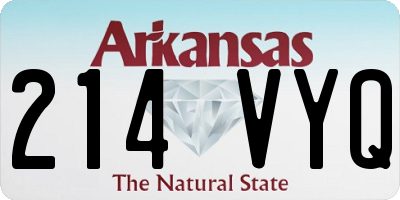 AR license plate 214VYQ