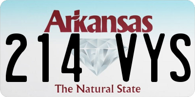 AR license plate 214VYS