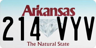 AR license plate 214VYV