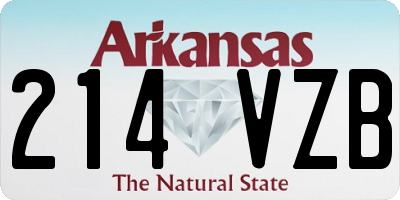 AR license plate 214VZB