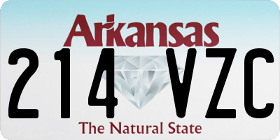 AR license plate 214VZC