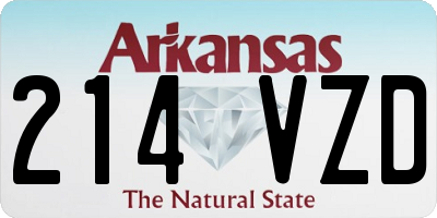 AR license plate 214VZD
