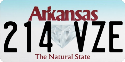 AR license plate 214VZE