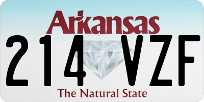 AR license plate 214VZF