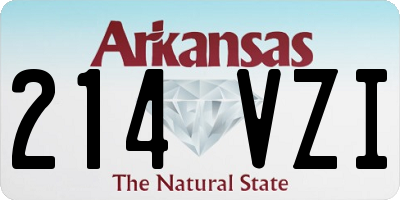 AR license plate 214VZI